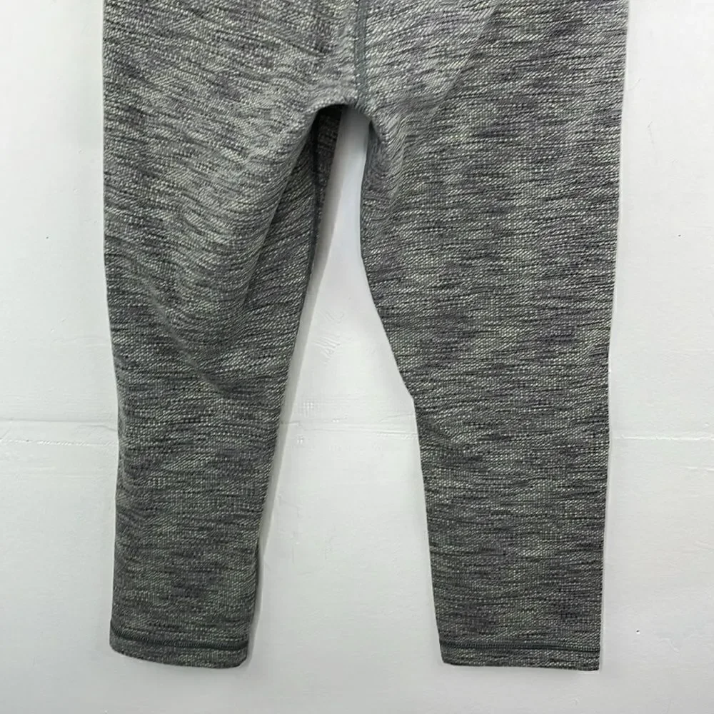 Lululemon Wunder Under Crop 6 Diamond Jacquard Space Dye Slate Clarity Yellow